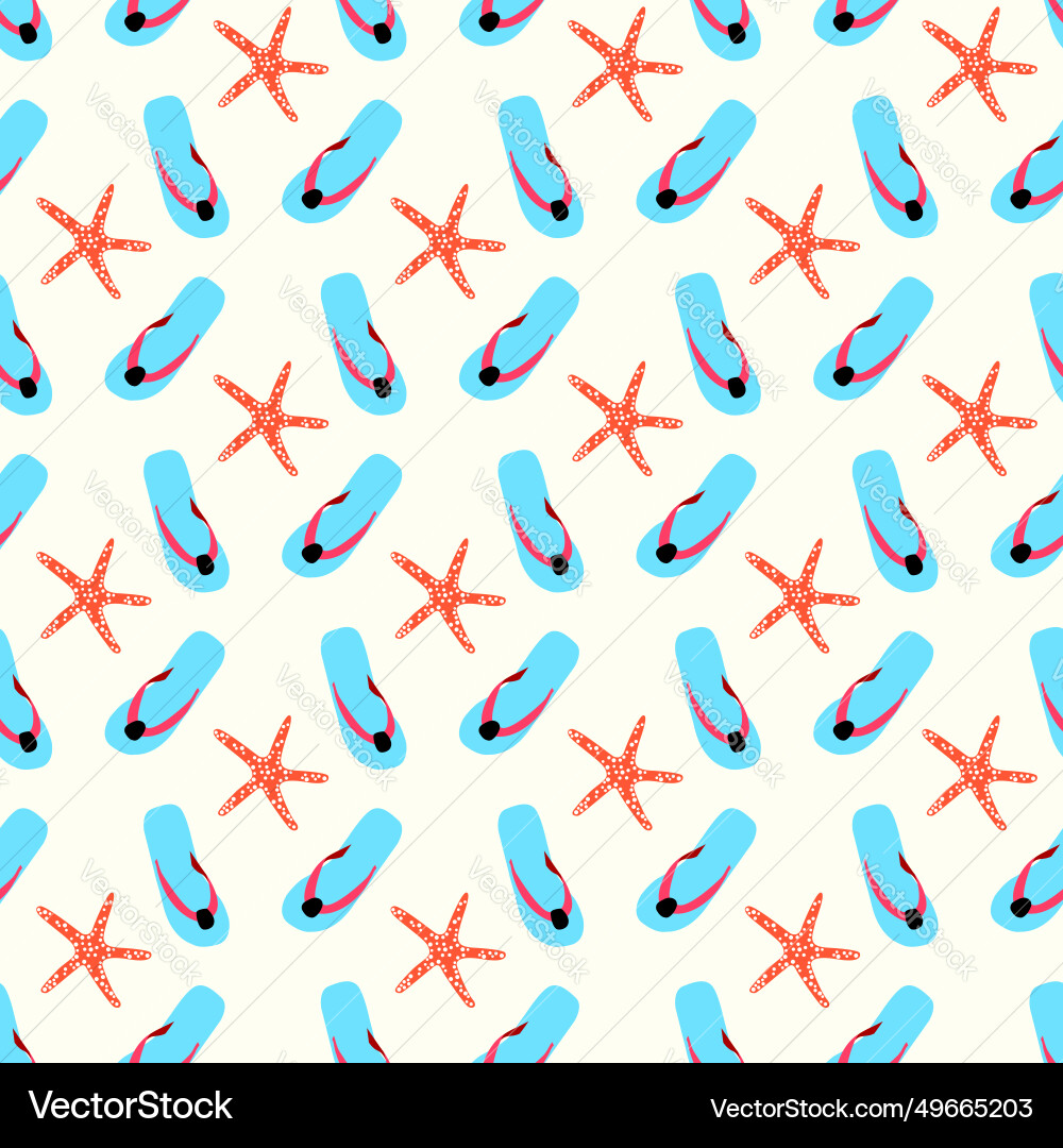 Flip flop print pattern seamless Vector Image