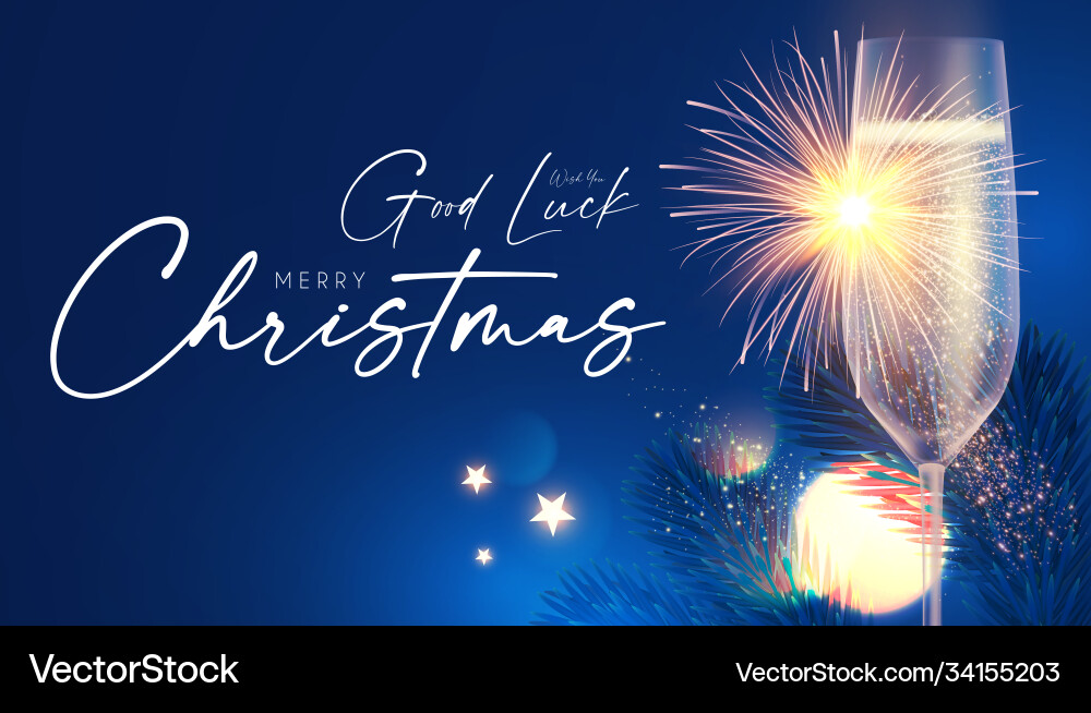 Glänzend Champagner fröhliche Weihnachten und glückliche neue Glänzend Champagner fröhliche Weihnachten und glückliche neue vektorbild