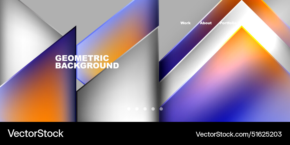 Gradient triangle geometric minimal wallpaper Vector Image