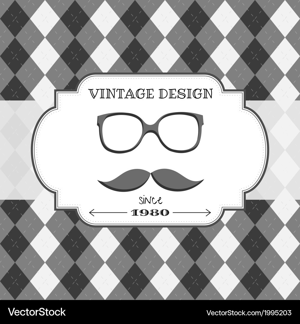 Retro Argyle Pattern vector image