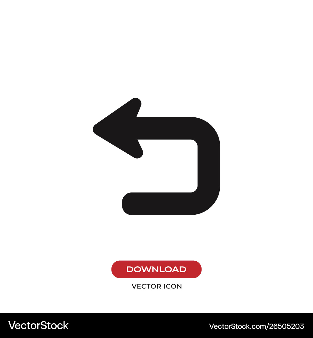 Return button icon Return button icon Vector Image