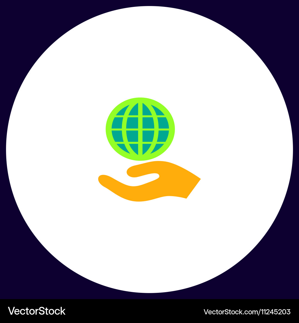 Save earth computer symbol Save earth computer symbol vector image