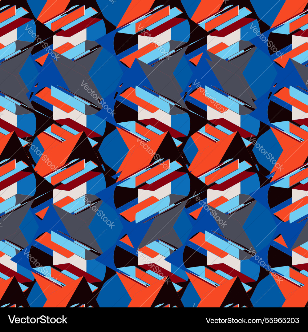 Seamless geometric pattern color print Seamless geometric pattern color print vector image