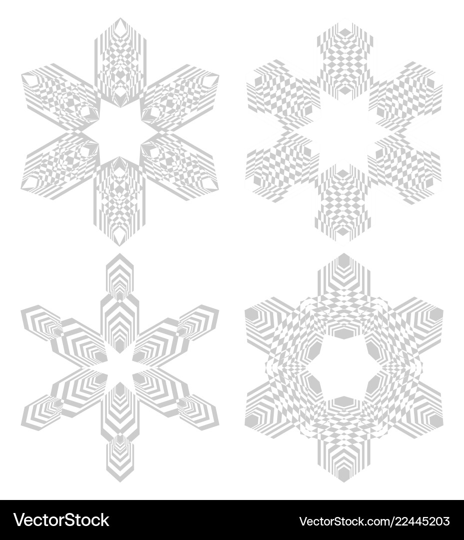 Set of simple geometric design elements gray Set of simple geometric design elements gray Vector Image