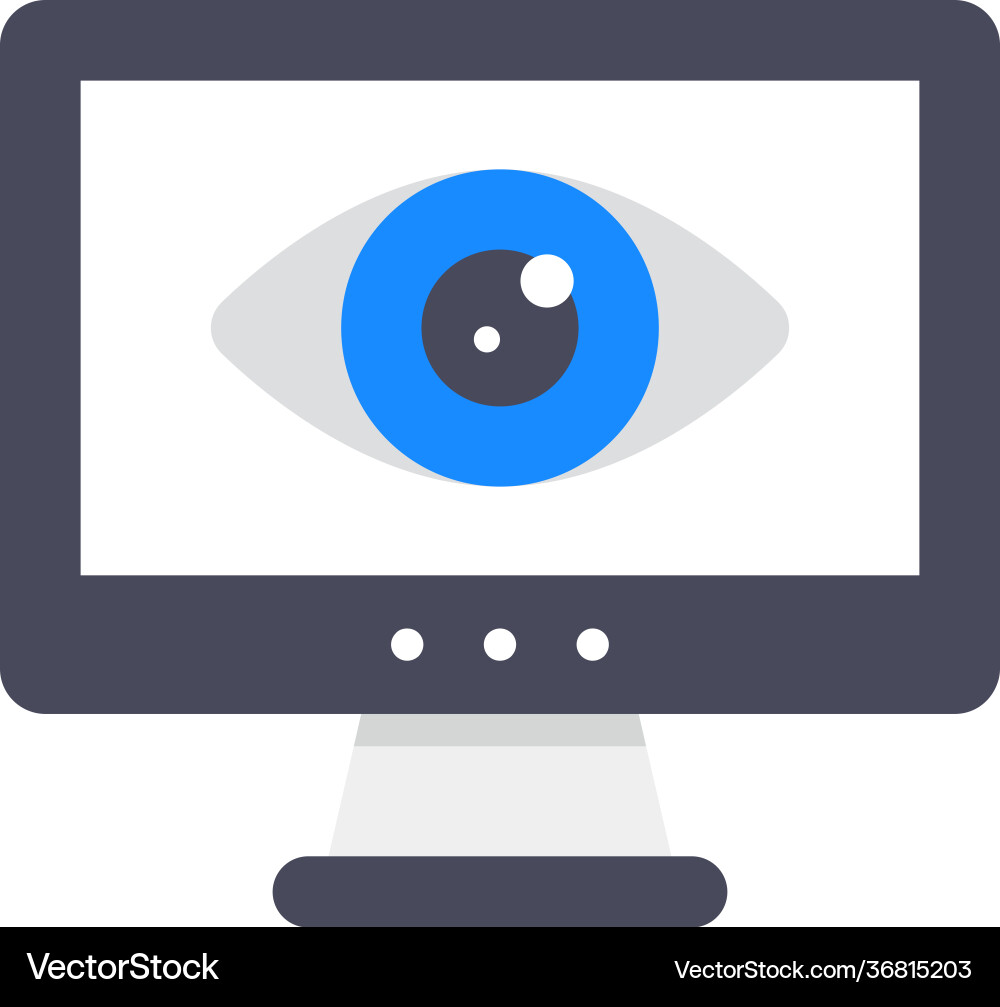 Web monitoring Vector Image