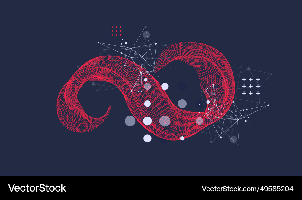 Abstract wave is made in a frame style template Abstract wave is made in a frame style template vector image