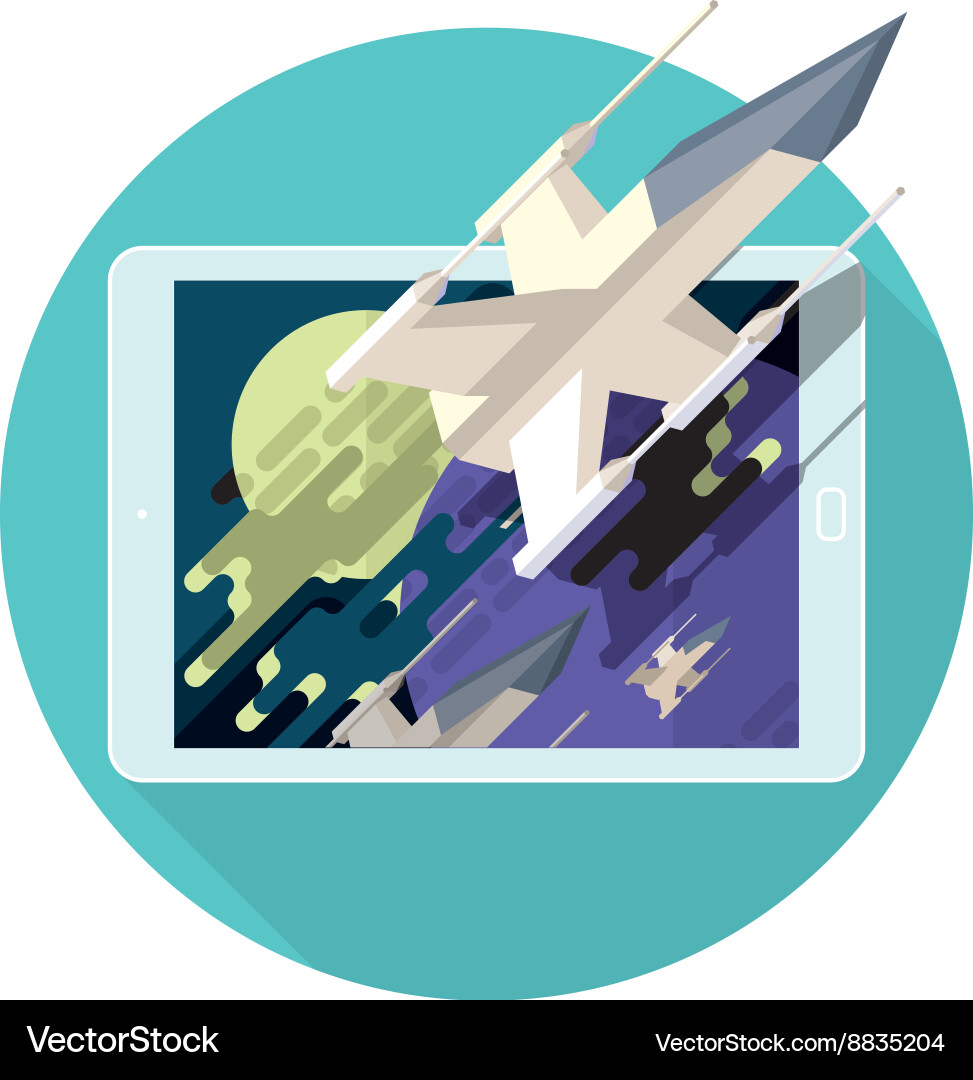 Augmented reality in game Vector Image