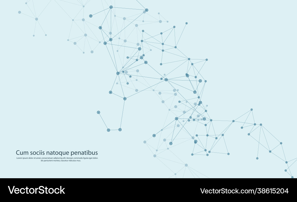 Connections dots with lines triangles shapes Connections dots with lines triangles shapes vector image