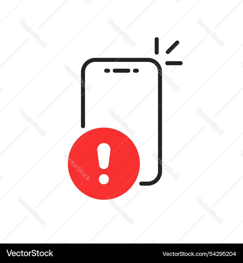 Fraud warning message royalty free vector image