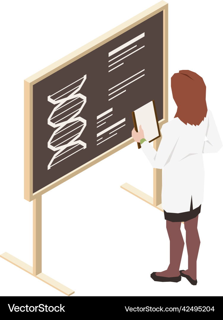 Learning dna structure composition Vector Image