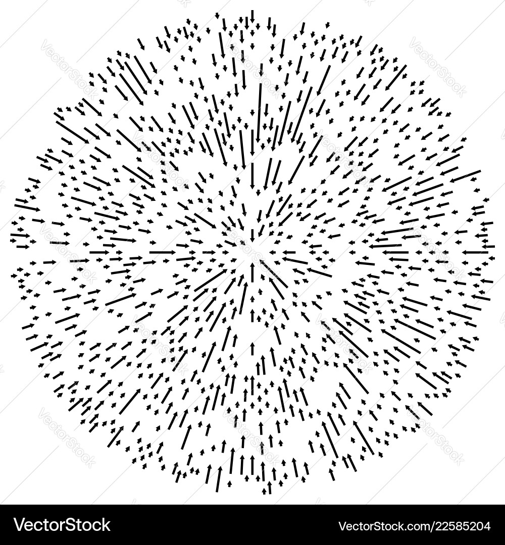 Radial lines element abstract radiating irregular Radial lines element abstract radiating irregular vector image
