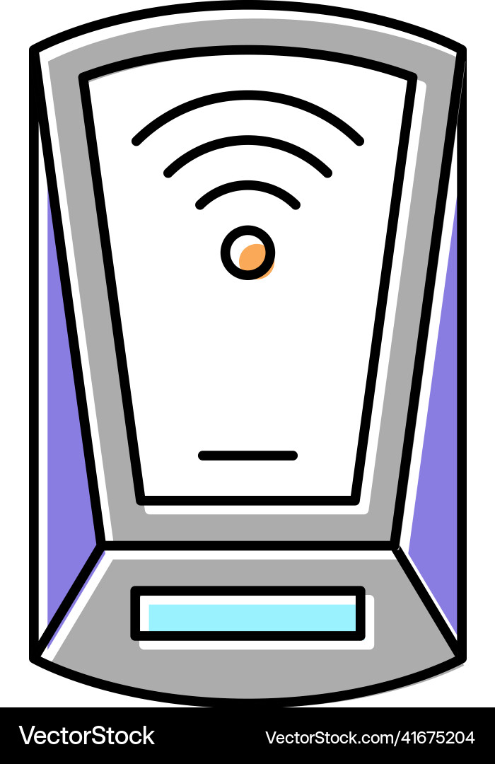 Scanning rfid device color icon Scanning rfid device color icon Vector Image