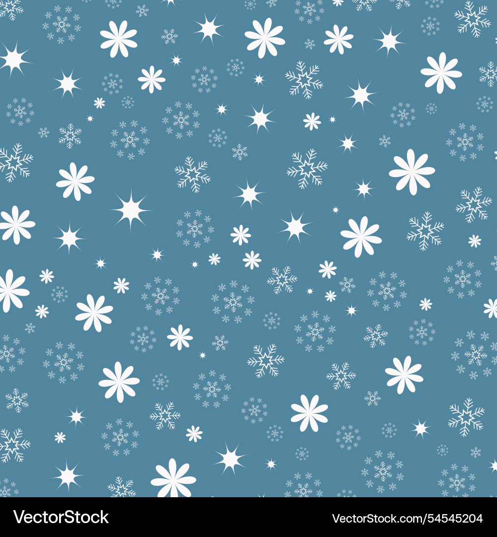 Seamless pattern of snowflakes snowflake Seamless pattern of snowflakes snowflake Vector Image