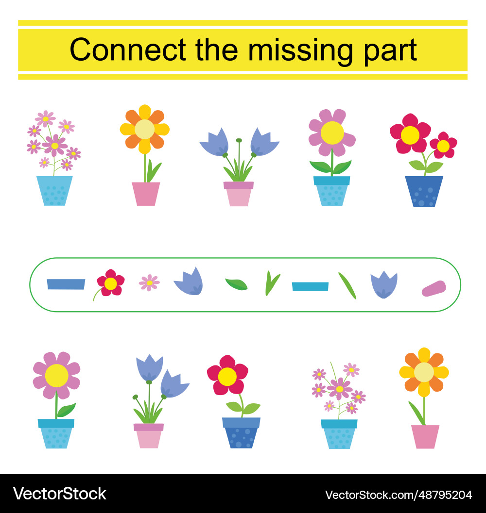 Task for the development of attention and logic Task for the development of attention and logic vector image
