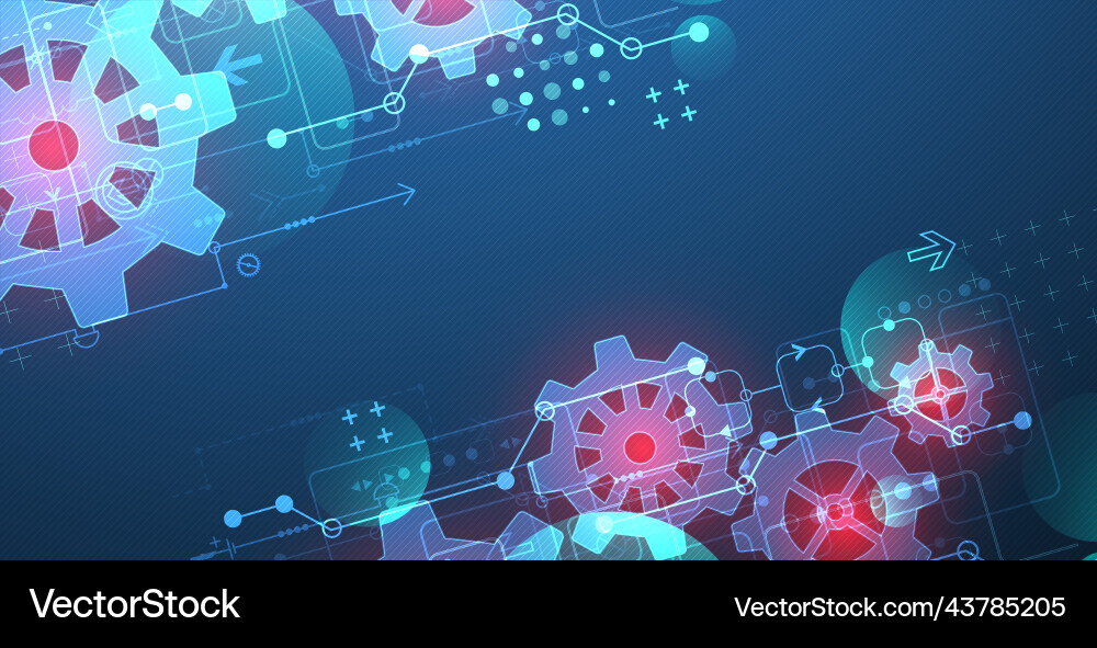 Abstract technological background with glowing Abstract technological background with glowing vector image
