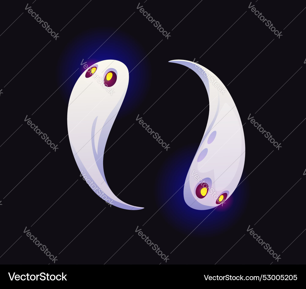 Halloween ghost font brackets punctuation sign Halloween ghost font brackets punctuation sign vector image