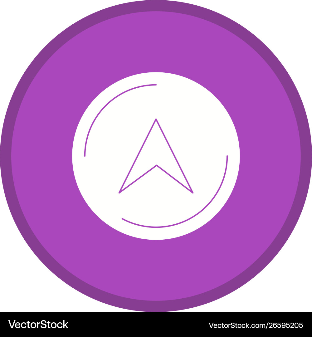 Navigation glyph multi color background vector image