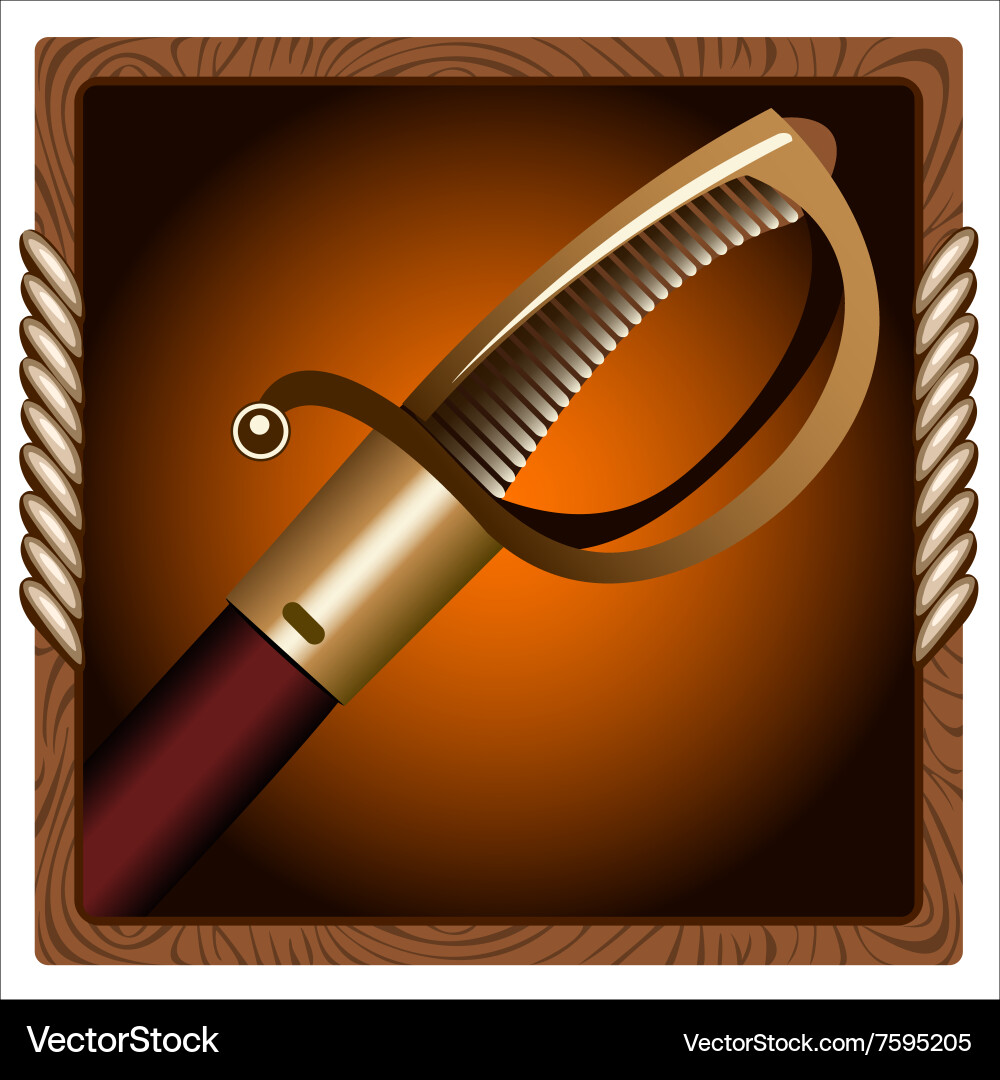 Pirate sword Vector Image