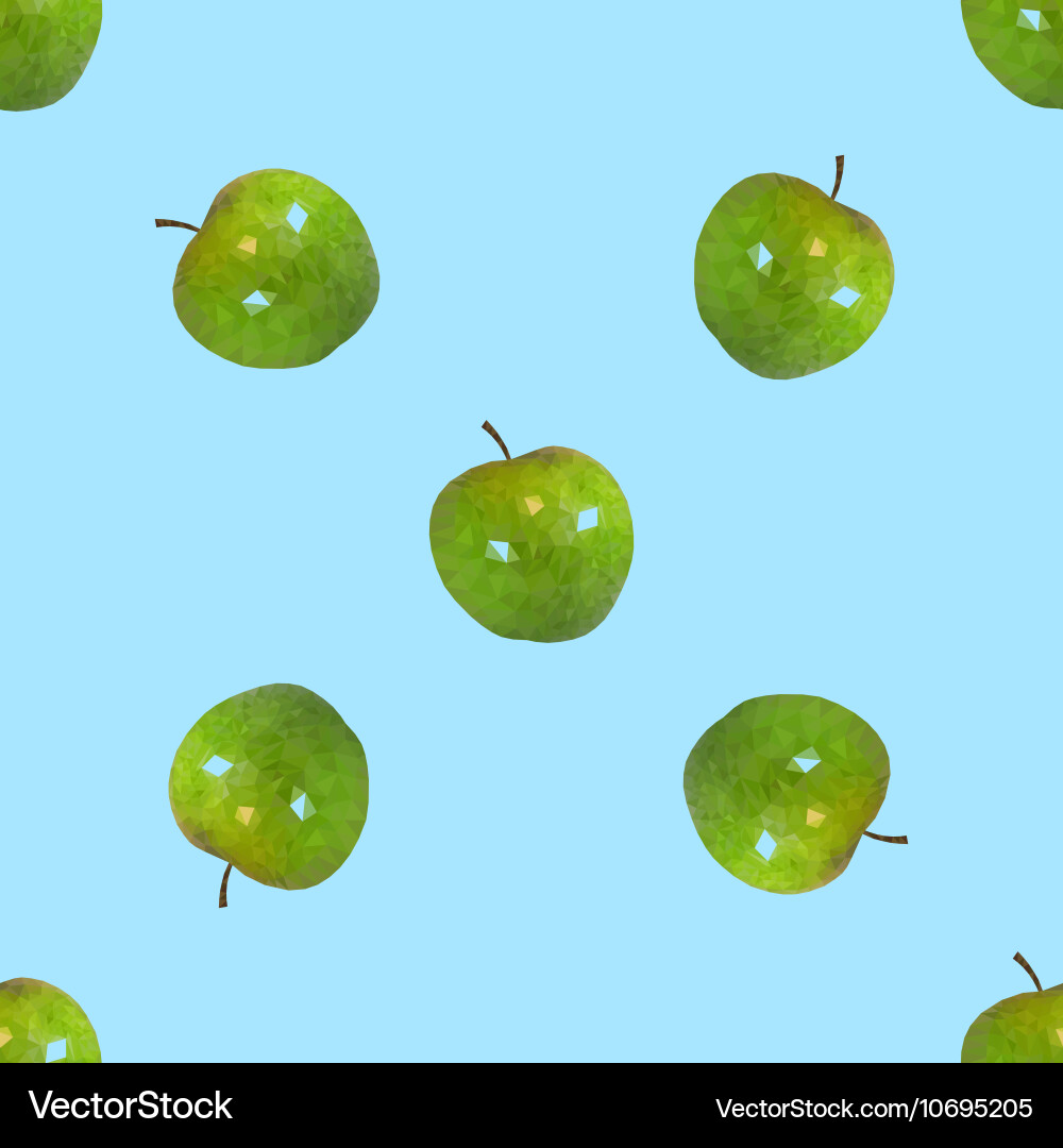 Seamless pattern a apples vector image