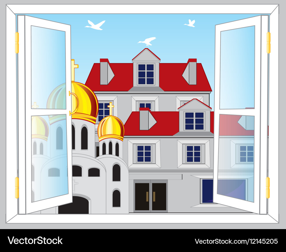 View from window Vector Image