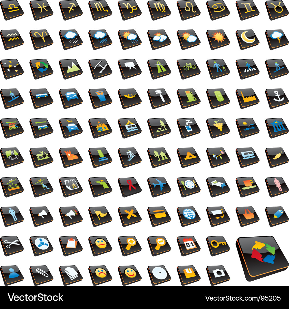 Web icon set Vector Image