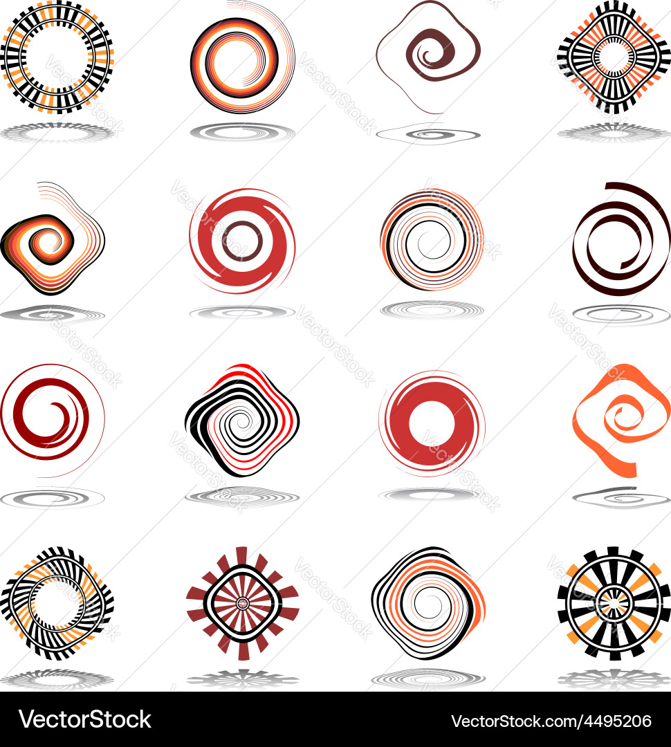 Design elements set Vector Image