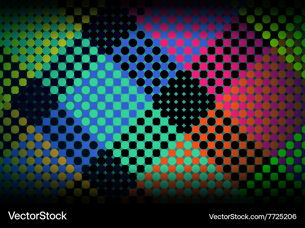 Dynamic Colorful Dot Pattern vector image