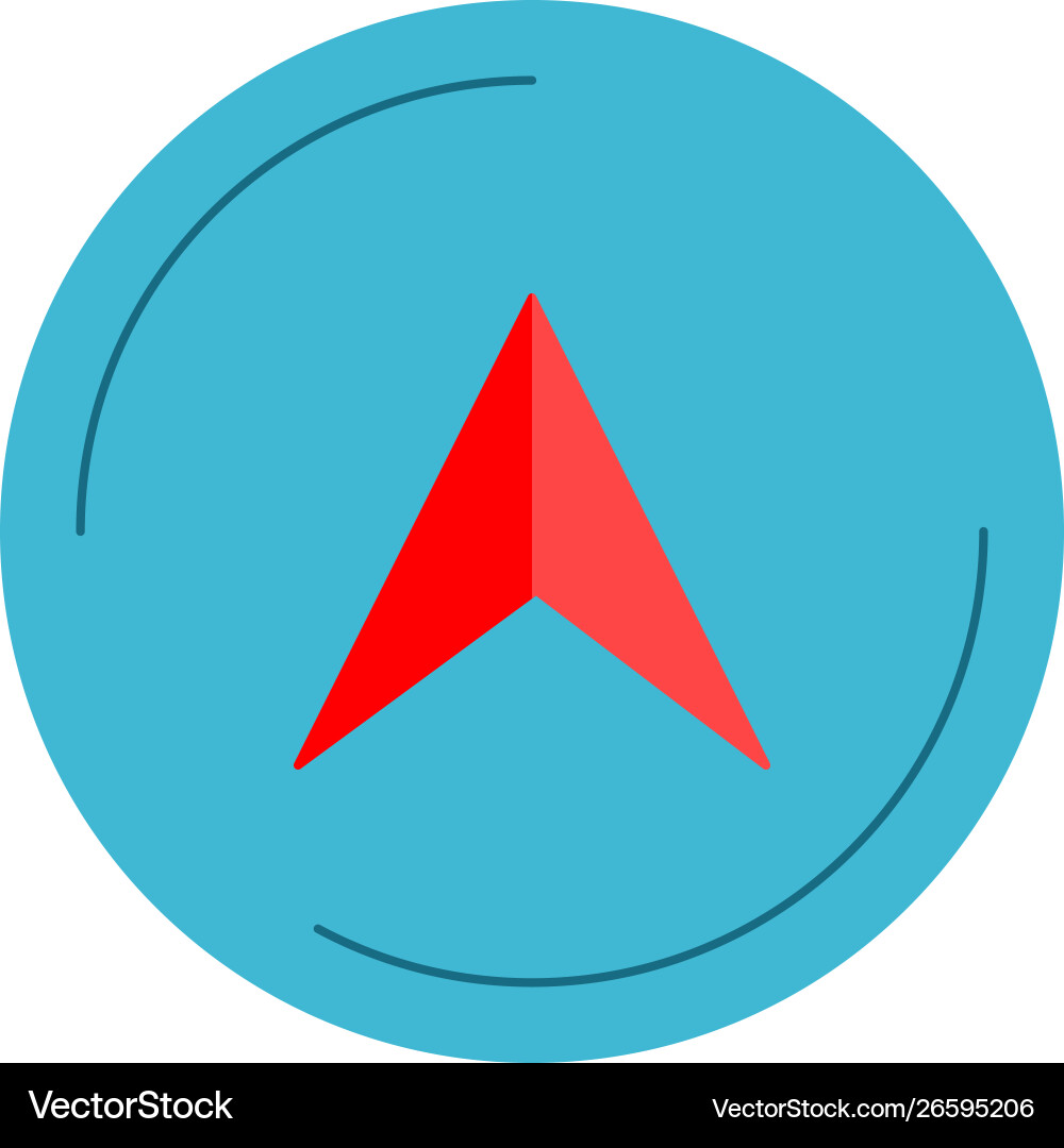 Navigation flat multi color Vector Image