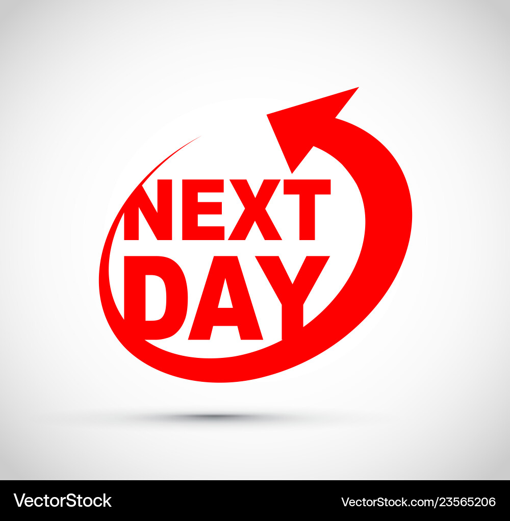 Next day icon Vector Image