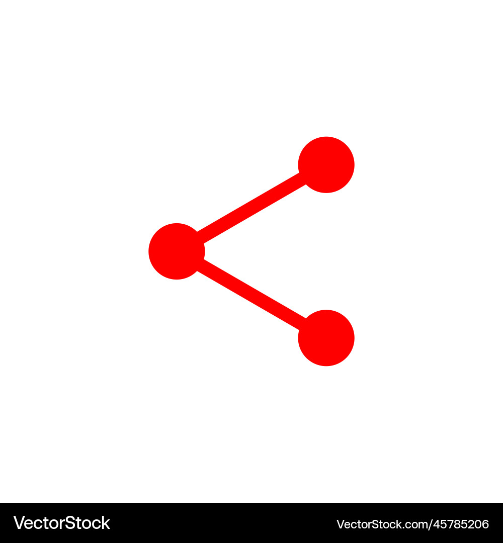Share button abstract icon vector image