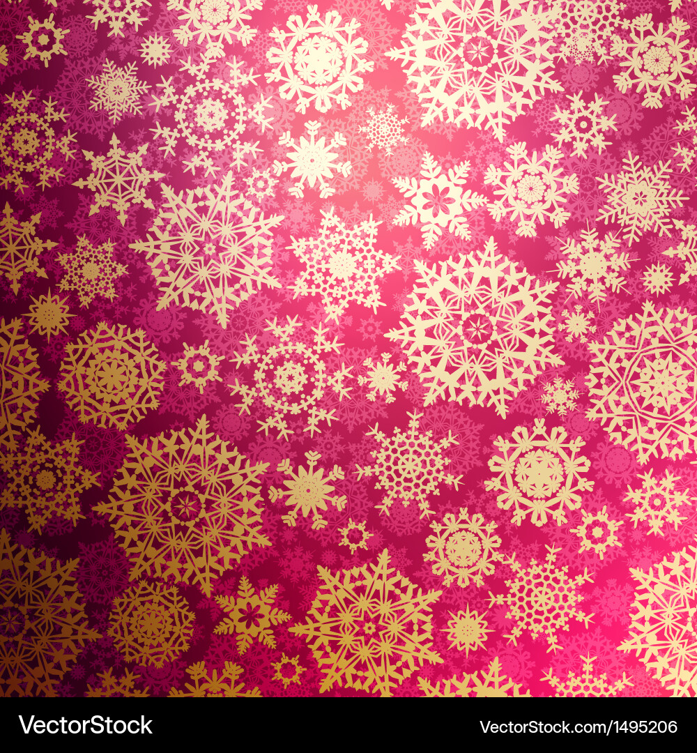 Snowflake Christmas Pattern Background vector image