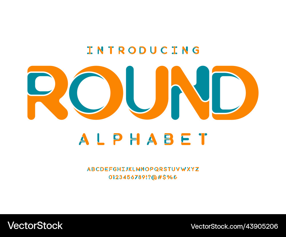 Stylized font Vector Image