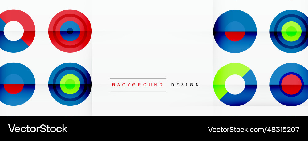 Abstract background with circle symmetric grid vector image