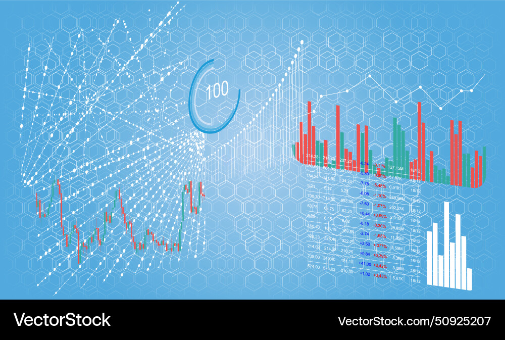 Background of data array movement Background of data array movement vector image
