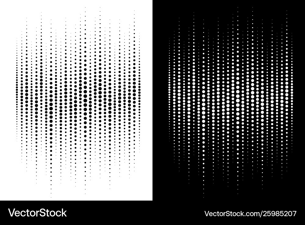 Halftone Gradient Circle Dots Texture vector image