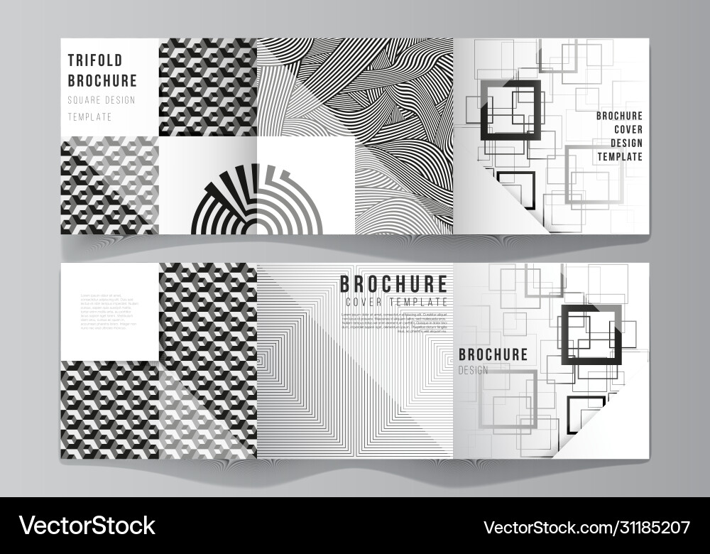Minimal layout square format covers Minimal layout square format covers vector image