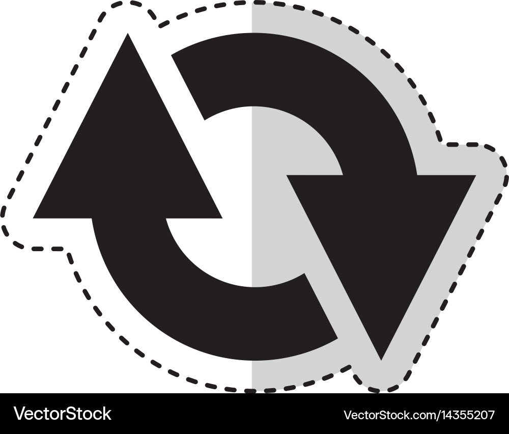 Reload arrow isolated icon vector image