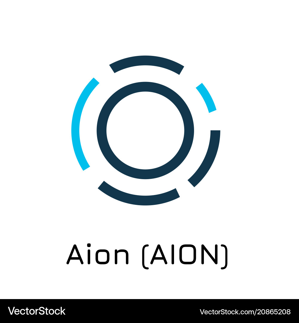 Aion crypto coin icon – Royalty-Free Vector | VectorStock