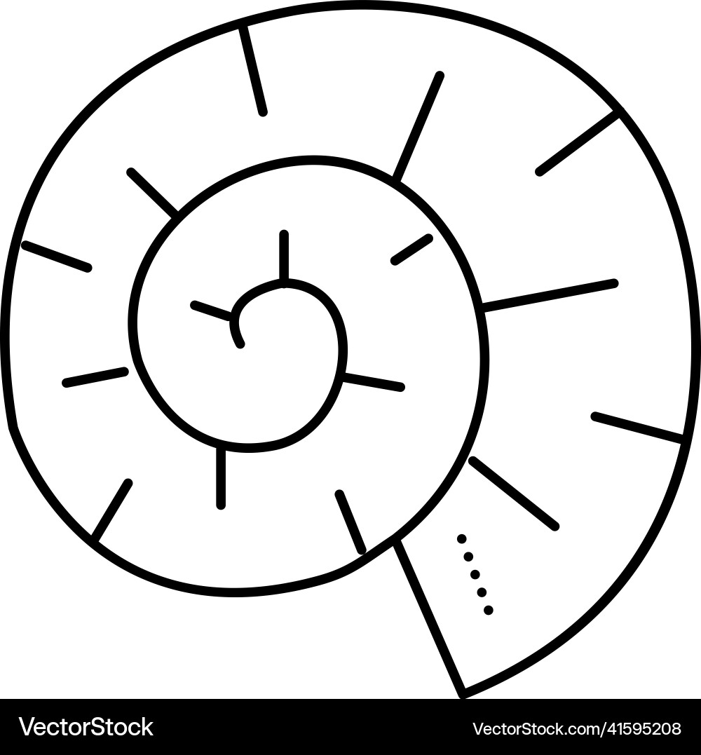 Clam shell line icon Vector Image