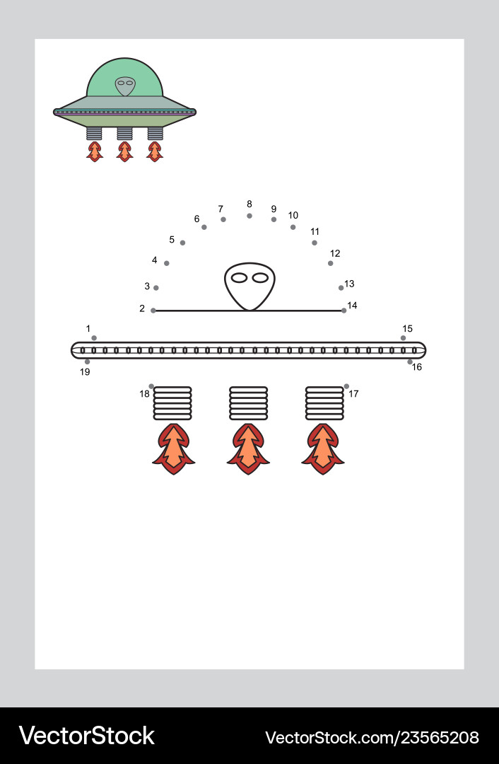 Connect the dots game and coloring pages learning Connect the dots game and coloring pages learning Vector Image