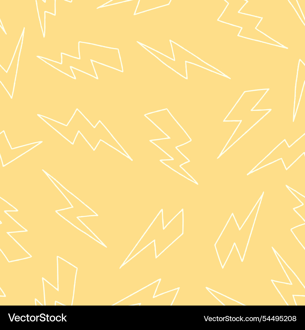 Outline bunch of lightning seamless pattern design Outline bunch of lightning seamless pattern design vector image