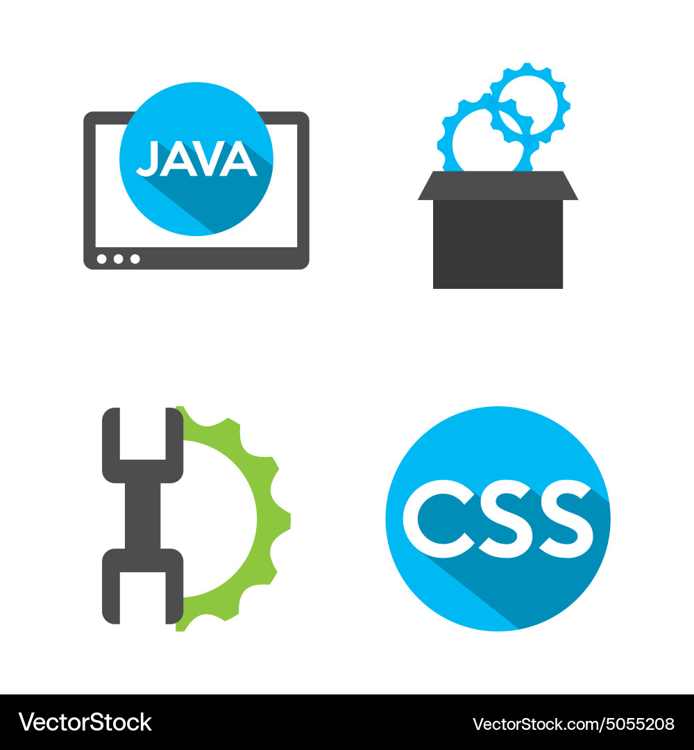 Programming software Vector Image