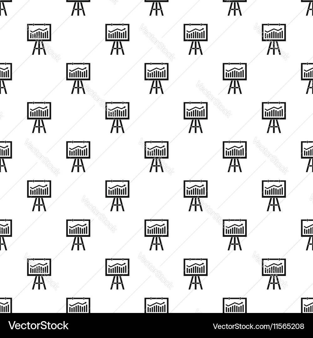 Projection screen with a graph pattern vector image