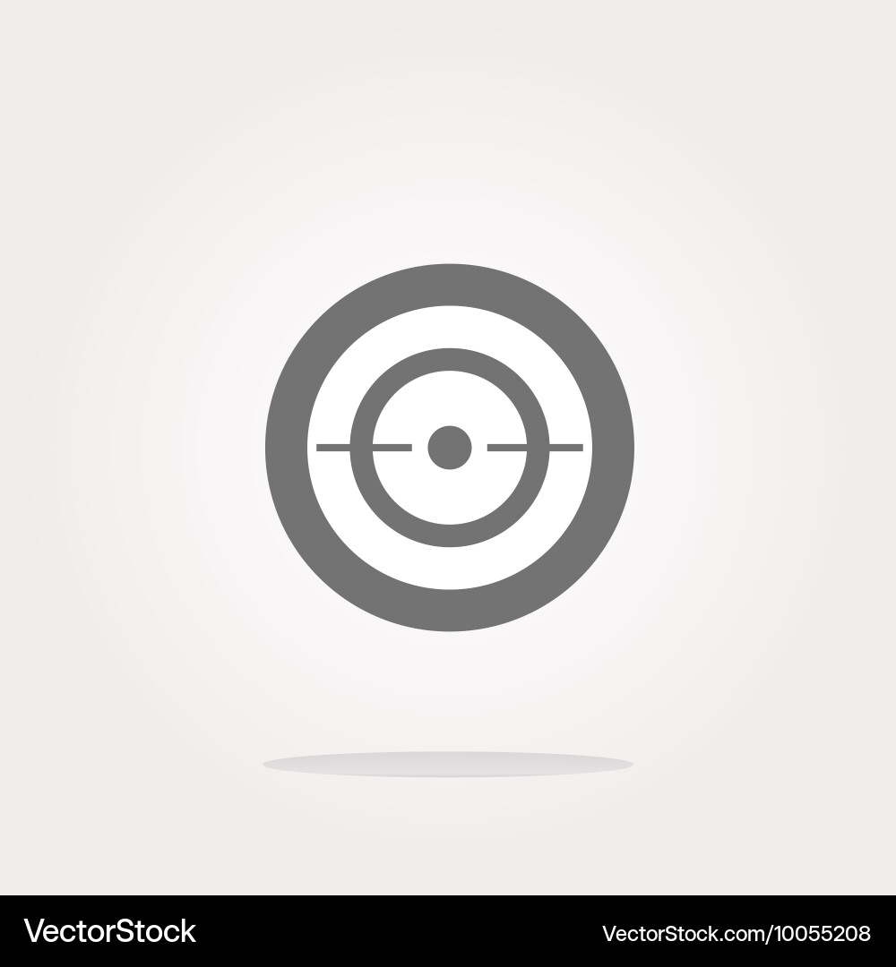 Target sign icon pointer symbol modern ui vector image