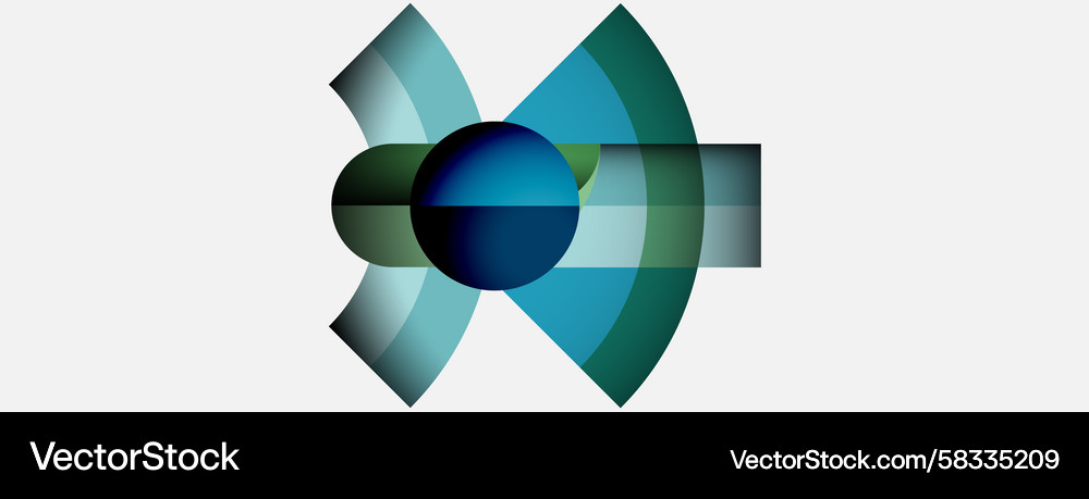 Abstract graphic design circular shapes overlap Abstract graphic design circular shapes overlap Vector Image