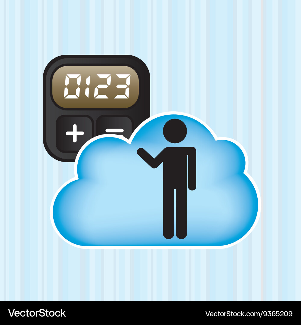 Cloud computing design Vector Image