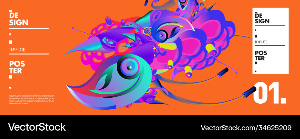 Landing page background template with colorful Landing page background template with colorful Vector Image