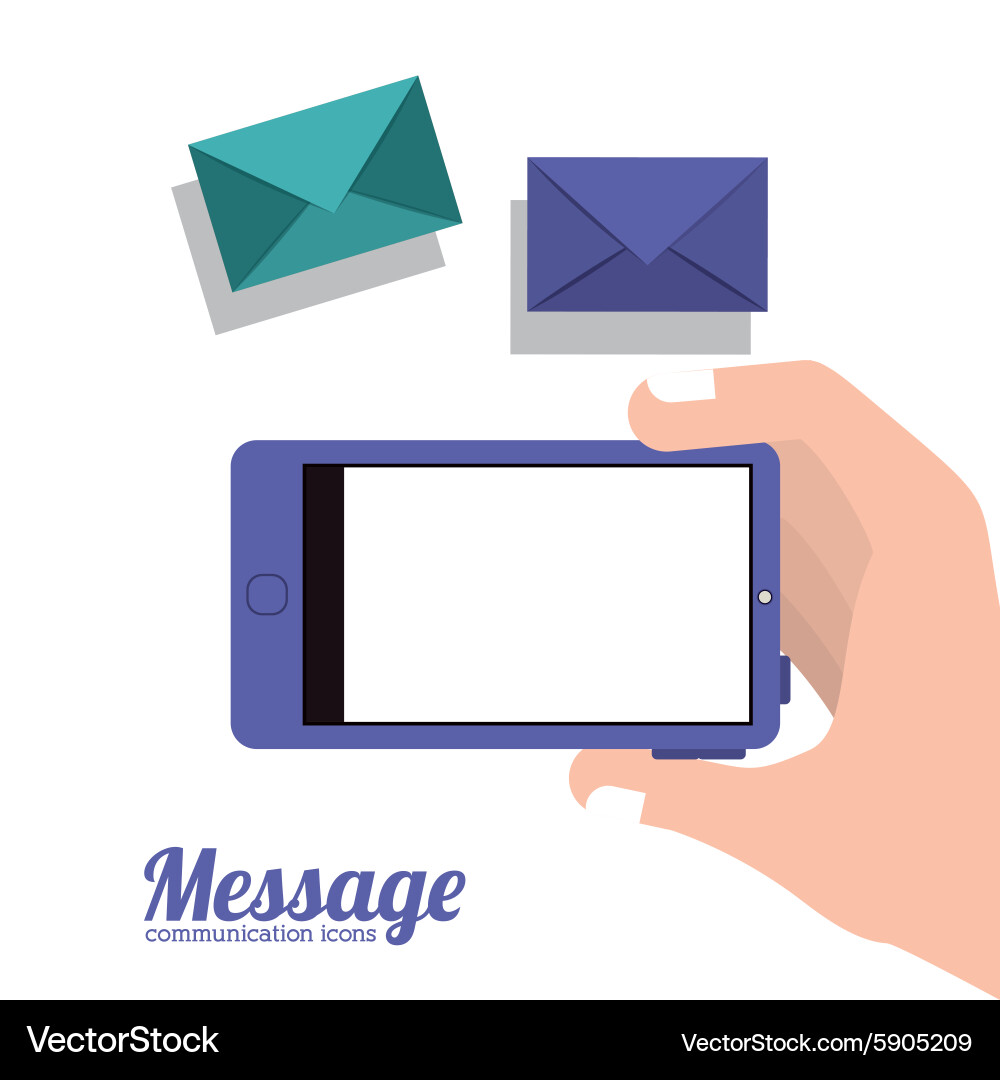 Message design Vector Image