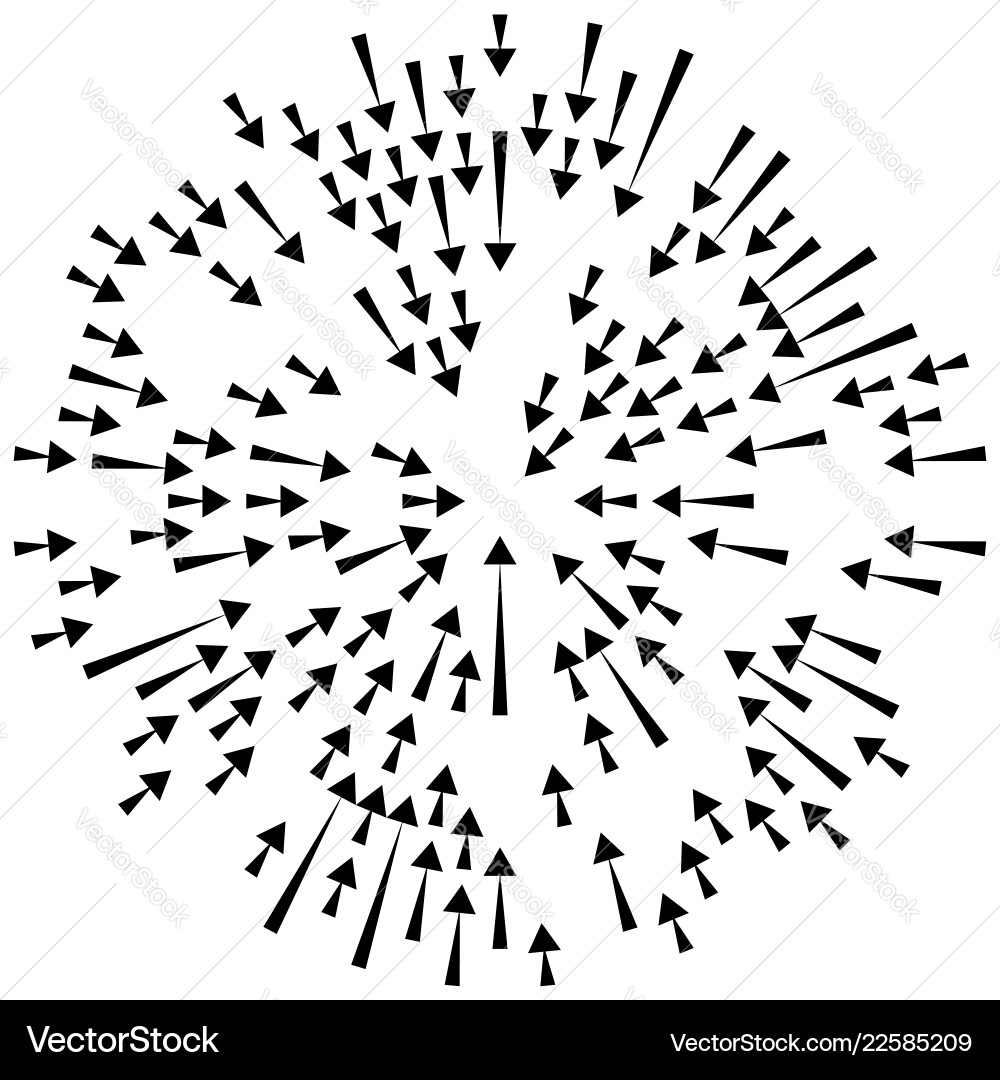 Radial lines element abstract radiating irregular Radial lines element abstract radiating irregular vector image