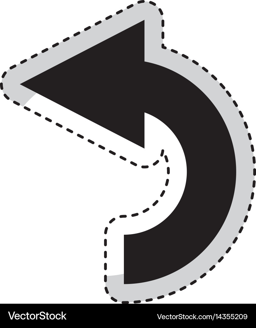 Reload arrow isolated icon vector image